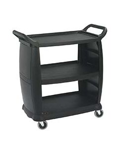 Carlisle CC2036 Utility Bus Cart for Dirty Dishes, Black