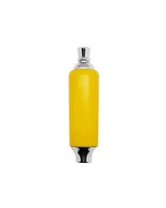 Krome Dispense C266 Yellow Plastic Tap Handle with Brass Ferrule and Finial
