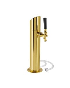 Olmstead Angled Top PVD Coated Stainless Steel Tower, One Faucet | NSF
