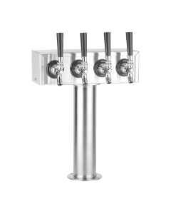 Olmstead 153A-4 Stainless Steel 4 Faucet Tower