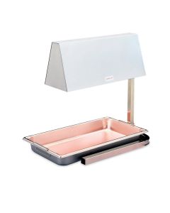 Vollrath 72500 Cayenne 19" X 14" Heat Lamp with Dual Red Bulbs