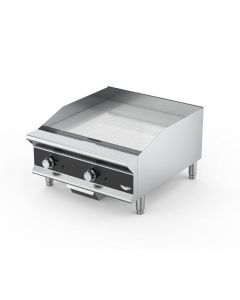Vollrath GGMDT-24 24" Medium-Duty Flat-Top Gas Griddle Thermostatic Controls