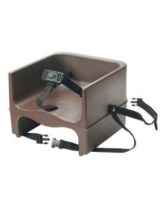 Brown Booster Seat with 3-Way Strap