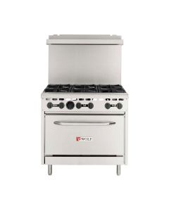 Wolf WX36-6BP 36" WX Series 6-Burner Gas Range | Propane Gas