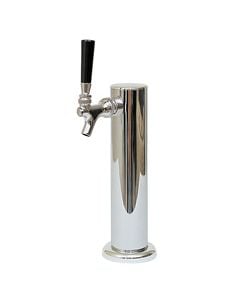single faucet beer tower with single column 2-1/2"  diameter base Rapids C501