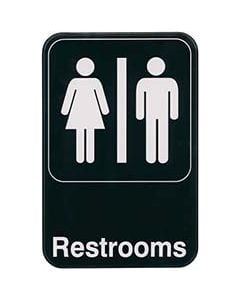 Restrooms Sign                     