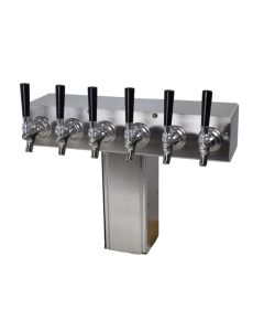 American Beverage 8 Tap "T" Beer Tower
NOTE: 6 Faucet Version Shown