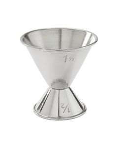 1/2 x 1-1/2 oz. Stainless Steel Bar Jigger