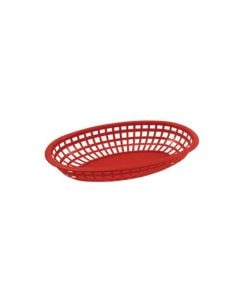Oval Serving Basket, 9-1/2" x 5" x 2" | Red | 3 Dozen