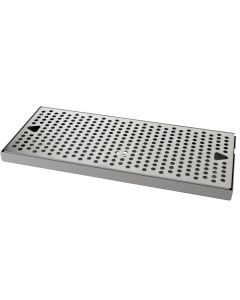 16" x 7-1/4" Stainless Steel Surface Mount Drip Tray Pan
