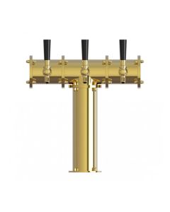 UBC Terra 3 Faucet T Tower Stainless Steel Gold Finish Glycol Ready