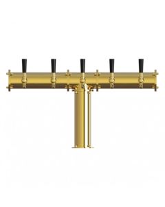 UBC Terra 5 Faucet T Tower Stainless Steel Gold Finish Glycol Ready