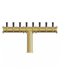 UBC Terra 8 Faucet T Tower Stainless Steel Gold Finish Glycol Ready
