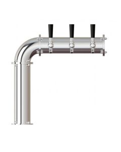 UBC Persey 3 Faucet Side-Mounted Tower Stainless Steel Polished Finish Glycol Ready