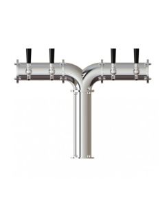 UBC Yukon 4 Faucet Y Tower Stainless Steel Polished Finish Glycol Ready