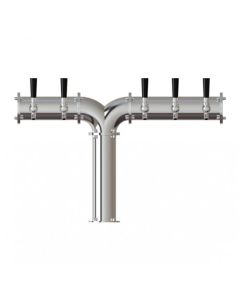 UBC Yukon 5 Faucet Y Tower Stainless Steel Polished Finish Glycol Ready