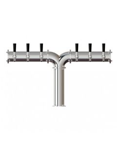 UBC Yukon 6 Faucet Y Tower Stainless Steel Polished Finish Glycol Ready