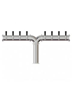 UBC Yukon 8 Faucet Y Tower Stainless Steel Polished Finish Glycol Ready