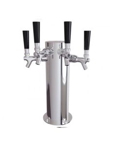 UBC 4 Faucet Column Tower Stainless Steel Polished Finish Air-Cooled