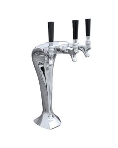 UBC Milano 3 Faucet Column Tower Stainless Steel Chrome Finish Glycol Ready