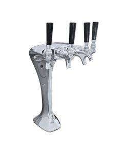 UBC Milano 4 Faucet Column Tower Stainless Steel Chrome Finish Glycol Ready