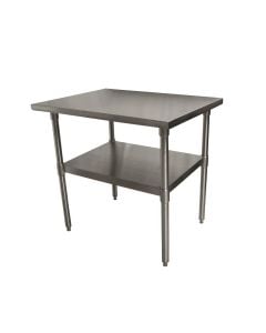 Stainless Steel Work Table 36" x 24" with Galvanized Leg & Undershelf