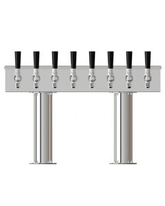 UBC 8 Faucet Pass-Thru Box Tower Stainless Steel Chrome Finish Air-Cooled
