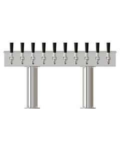UBC 10 Faucet Pass-Thru Box Tower Stainless Steel Chrome Finish Air-Cooled