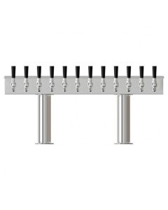 UBC 12 Faucet Pass-Thru Box Tower Stainless Steel Chrome Finish Air-Cooled