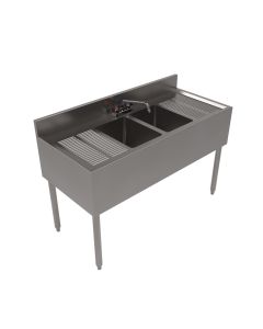 BK Resources UB4-21-248TS Two Compartment Underbar Sink, 48" W
