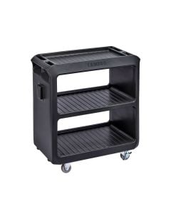 Cambro SC225110 Small Service Cart w/ 3 Shelves | Black