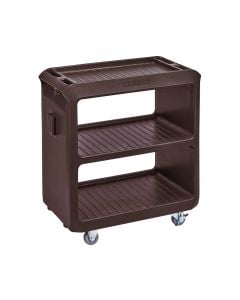 Cambro SC225131 Small Service Cart w/ 3 Shelves | Dark Brown