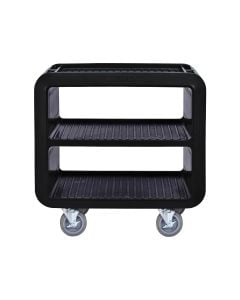 Cambro SC230110 Medium Service Cart w/ 3 Shelves | Black