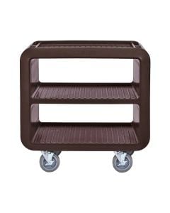 Cambro SC230131 Medium Service Cart w/ 3 Shelves | Dark Brown