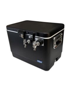 Coldbreak ColdOne Duo Portable Kegerator | 2-Tap 4-Gal Capacity Black