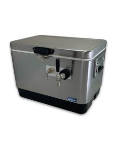 Coldbreak 1-Tap Stainless Steel Jockey Box | 50' Coil Front Input