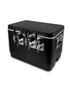 Coldbreak 3-Tap Black Jockey Box | 50' Coils Front Inputs