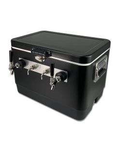 Coldbreak 2-Tap Black Jockey Box | 100' Coils Front Inputs