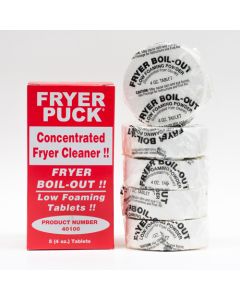 Fryer Puck Boil Out Deep Fryer Cleaner Tablets (Box of 5) 