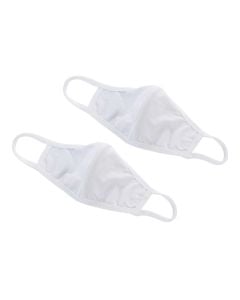 White Cotton Face Mask, 2-Ply | Large/X-Large | Pack of 2