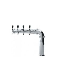 4 Faucet Tower, SS Finish, L | Glycol-Ready