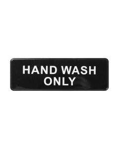 Winco SGN-303 Hand Wash Only Sign