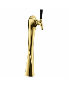Perlick Lucky 1 Faucet European Gold Tower Air Cooled