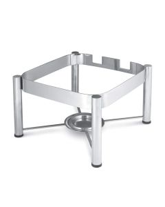 Vollrath 46113 Intrigue Stainless Steel Chafer Stand for Square Induction Chafer