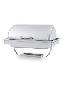 Vollrath 46258 9 qt. Full Size New York Drop-In Chafer with Retractable Dome Cover