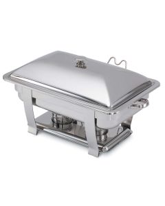 Vollrath 46518 Full Size 9 qt. Orion Oblong Chafer with Liftoff Cover