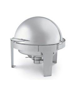 Vollrath T3505 6 qt. Round Stainless Steel Rolltop Chafer