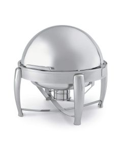 Vollrath T3605 6 qt. D-Lux Round Stainless Steel Chafer with Dripless Rolltop Cover