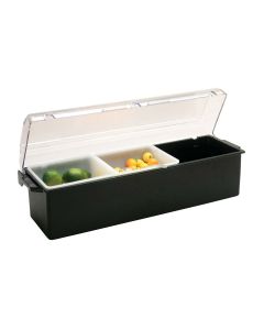 Vollrath 4762-06 Traex Kondi-Keeper 18" Plastic Condiment Dispenser Black