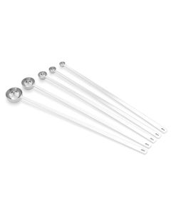 Vollrath 47031 5-Piece Long Handle Measuring Spoon Set 14"